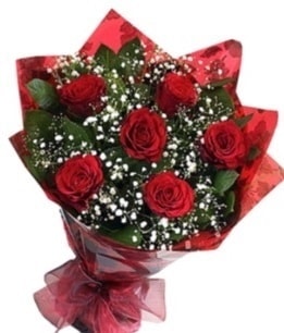 6 adet k�rm�z� g�lden buket Ankara yurti�i ve yurtd��� �i�ek sipari�i